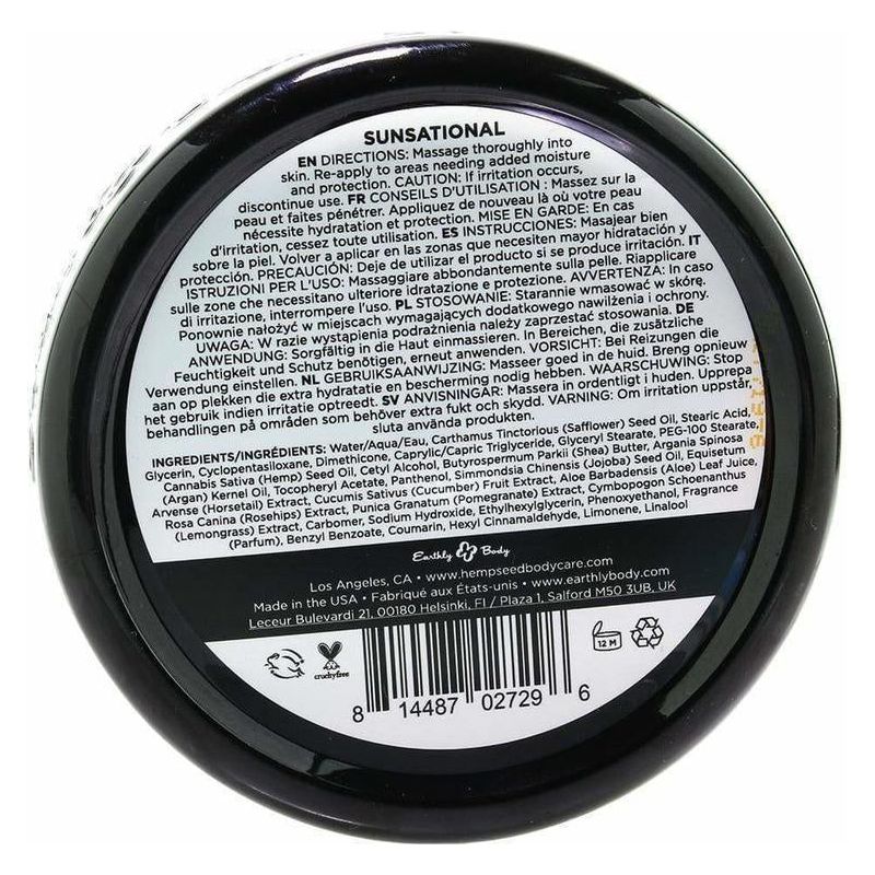 Produits Pour Le Corps - Hemp Seed - Skin Butter 8oz - Earthly Body Earthly Body Sensations plus