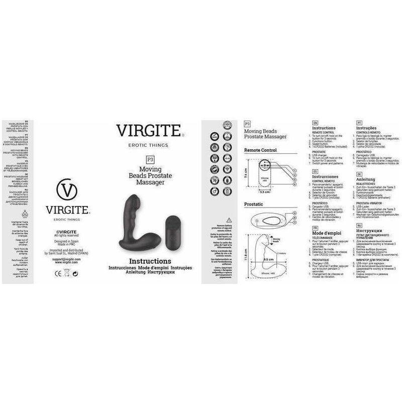 Stimulateur de Prostate Vibrant - Virgite - P3 Virgite Sensations plus
