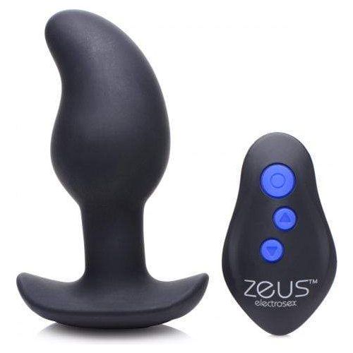 Électrostimulation - Zeus - 8X Volt Drop Vibrating & E-Stim Silicone Prostate Massager Zeus Sensations plus