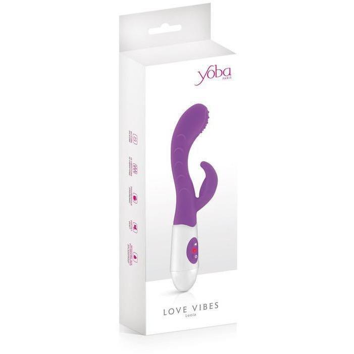 Vibrateur rabbit avec stries et picots - Yoba Paris - Leola Yoba Paris Sensations plus