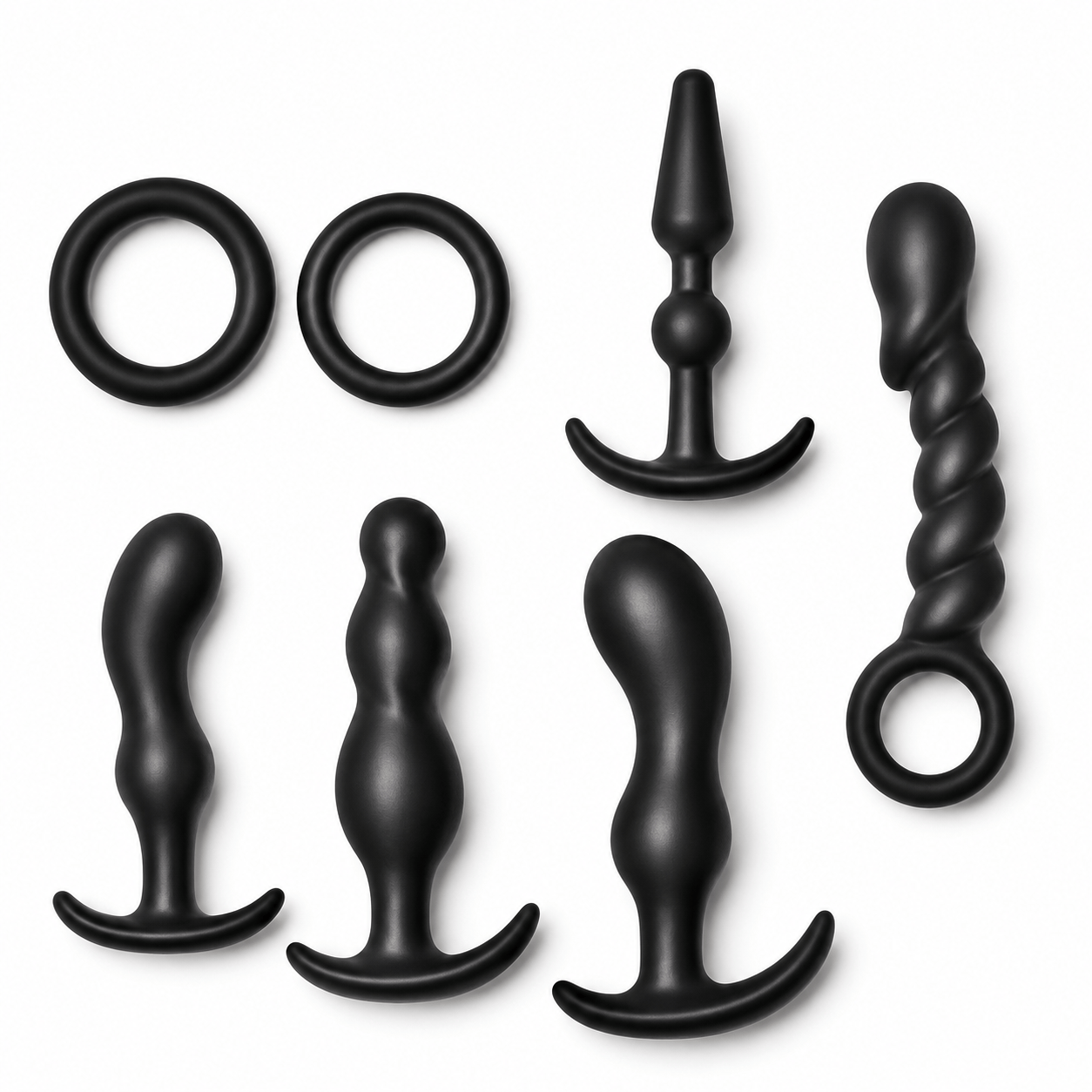 Ensemble de Plugs Anaux - Ultimate Anal Kit | 7 Pièces en Silicone