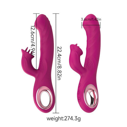 Vibrateur Double Stimulation 3-en-1 - Duo Passion | Point G & Clitoris