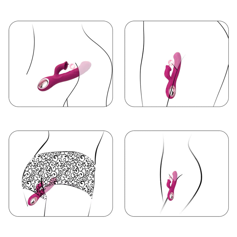 Vibrateur Double Stimulation 3-en-1 - Duo Passion | Point G & Clitoris