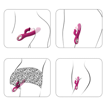 Vibrateur Double Stimulation 3-en-1 - Duo Passion | Point G & Clitoris
