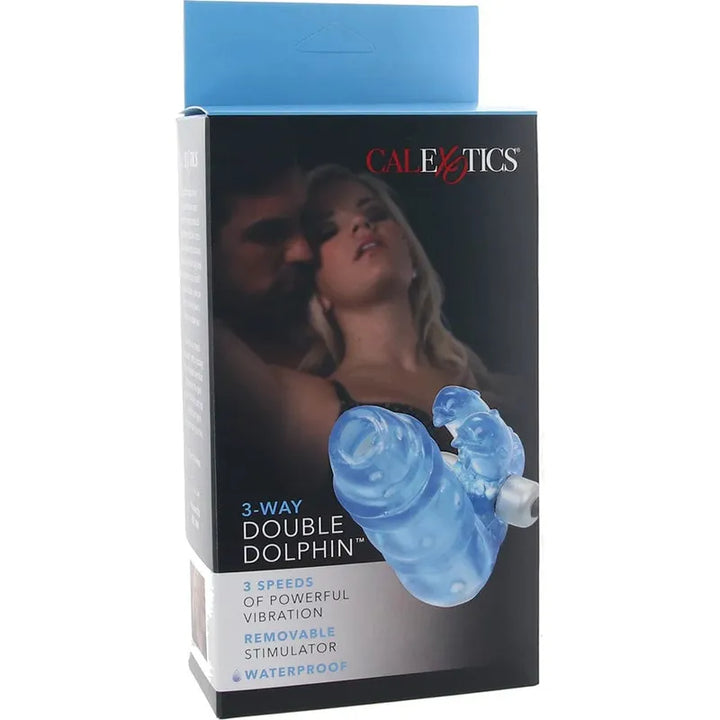 Anneau d'érection vibrant - CalExotics - 3 Way Double Dolphin CalExotics Sensations plus