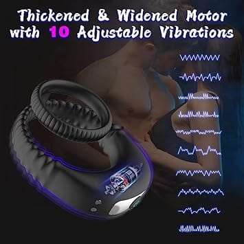 Anneau d'érection vibrant - Secwell - Dual Ring Vibrating Penis Ring Secwell Sensations plus