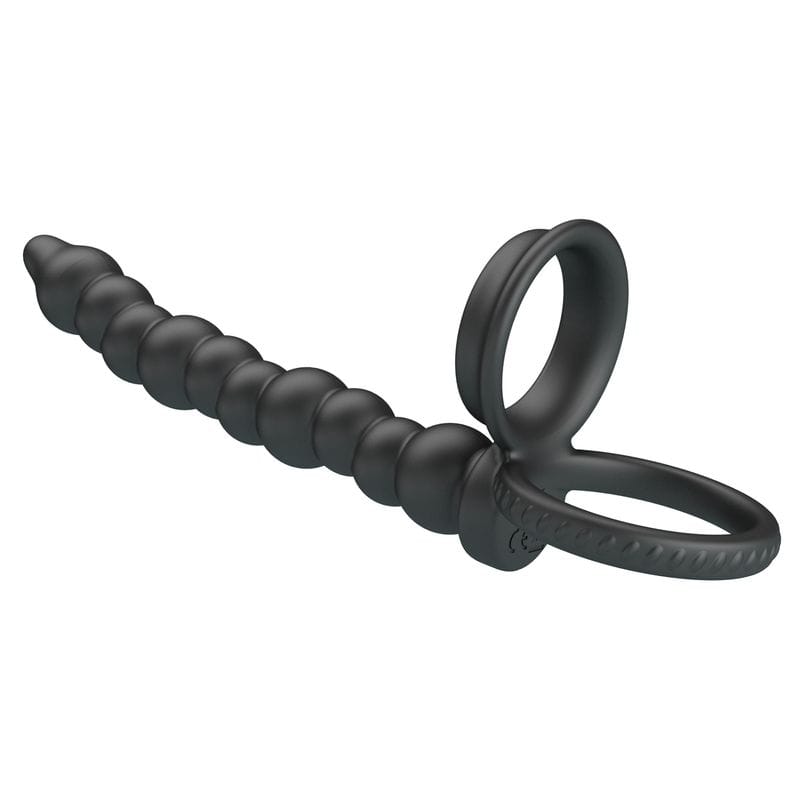 Anneau Double Pénétration - Pretty Love Dillion | Double Cockring avec Chapelet Anal Pretty Love Sensations plus