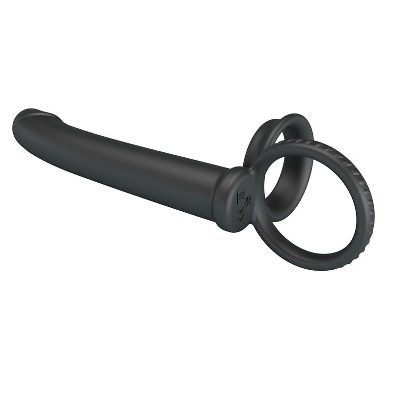 Anneau Double Pénétration - Pretty Love Moses | Double Cockring avec Dildo Anal Réaliste Pretty Love Sensations plus