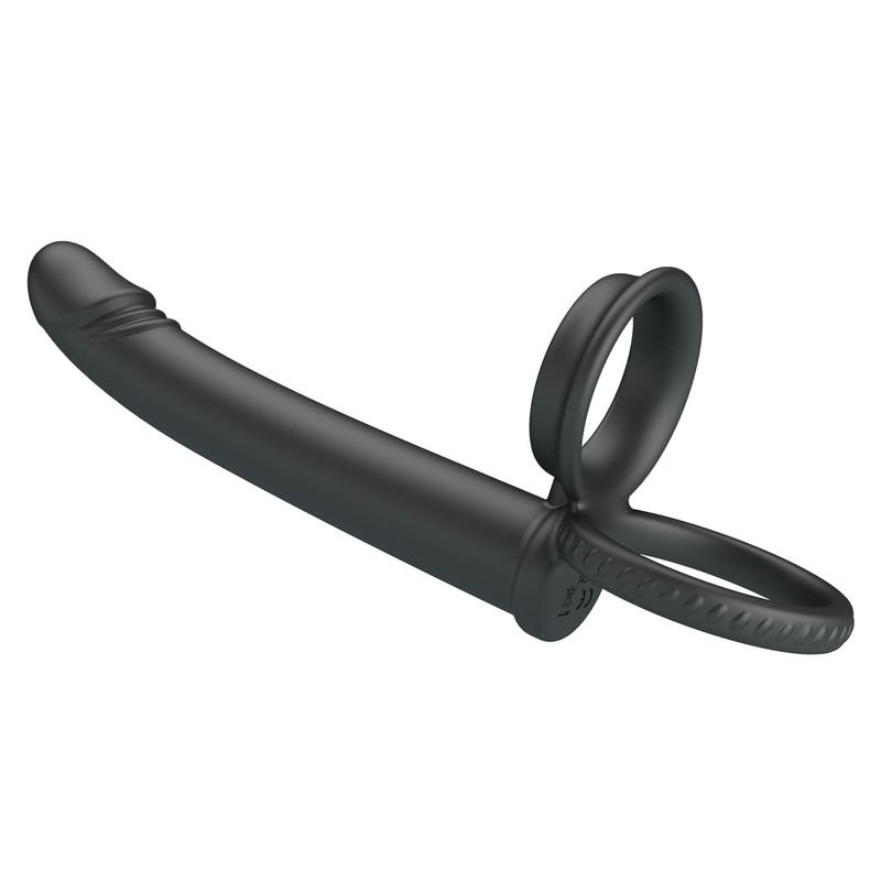 Anneau Double Pénétration - Pretty Love Moses | Double Cockring avec Dildo Anal Réaliste Pretty Love Sensations plus