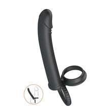 Anneau Double Pénétration - Pretty Love Moses | Double Cockring avec Dildo Anal Réaliste Pretty Love Sensations plus