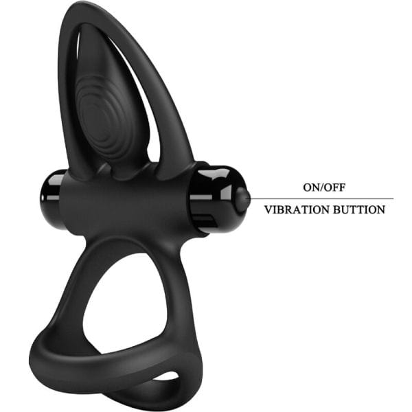 Anneau Double Vibrant - Pretty Love  | Prolonge l’Érection & Stimuler le Clitoris Pretty Love Sensations plus