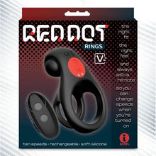 Anneau Double Vibrant & Puissant - Red Dot Cock Ring V2 | 10 modes, Étanche & Sans fil Red Dot Cock Ring Sensations plus