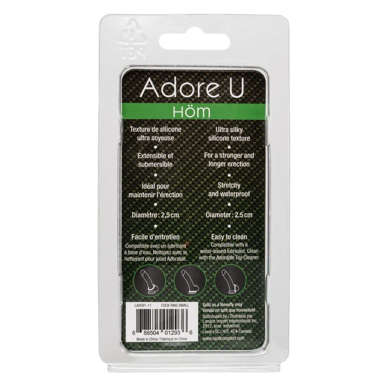 Anneau Pénien en Silicone - 3 Formats : 2,5 cm, 3 cm & 3,5 cm | Adore U Höm Adore U Höm Sensations plus
