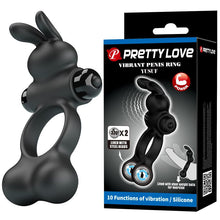 Anneau Vibrant avec Billes - Pretty Love Yusuf | 10 Fonctions pour Plaisir Prolongé à Deux Pretty Love Sensations plus