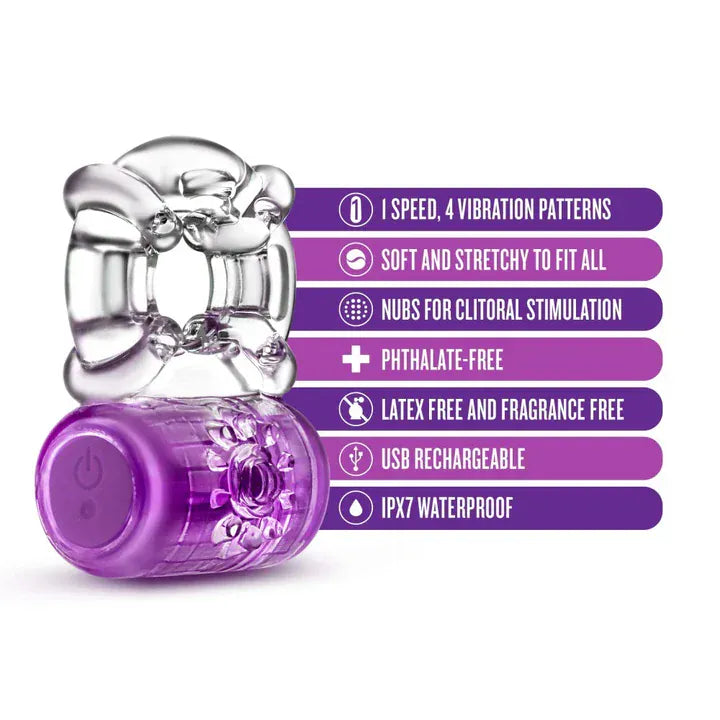 Anneau vibrant - Play With Me Pleaser | Blush Novelties Blush Novelties Sensations plus