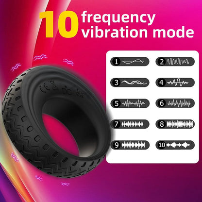Anneau Vibrant Rechargeable - Whirlwind Tire Cock Ring | 10 Modes de Vibrations Puissant Secwell Sensations plus