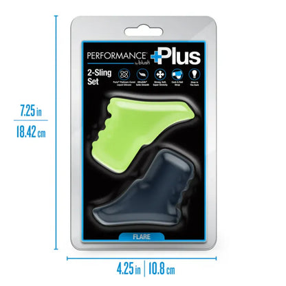 Anneaux Cockslings - Performance Plus Flare |  2 Anneaux en Silicone Dont 1 Phosphorescent Performance Plus Sensations plus