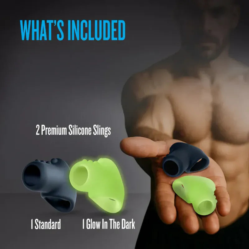 Anneaux Cockslings - Performance Plus Flare |  2 Anneaux en Silicone Dont 1 Phosphorescent Performance Plus Sensations plus