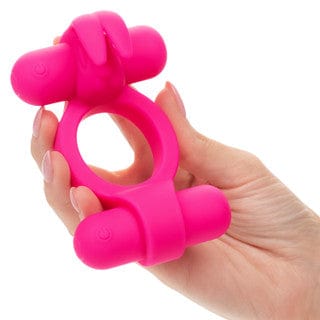 Anneaux d'érection vibrant - CalExotics - Silicone Rechargeable Rockin Rabbit CalExotics Sensations plus