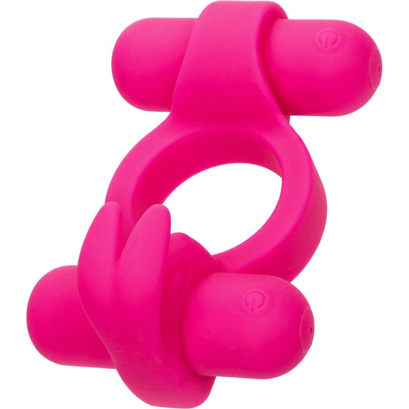 Anneaux d'érection vibrant - CalExotics - Silicone Rechargeable Rockin Rabbit CalExotics Sensations plus