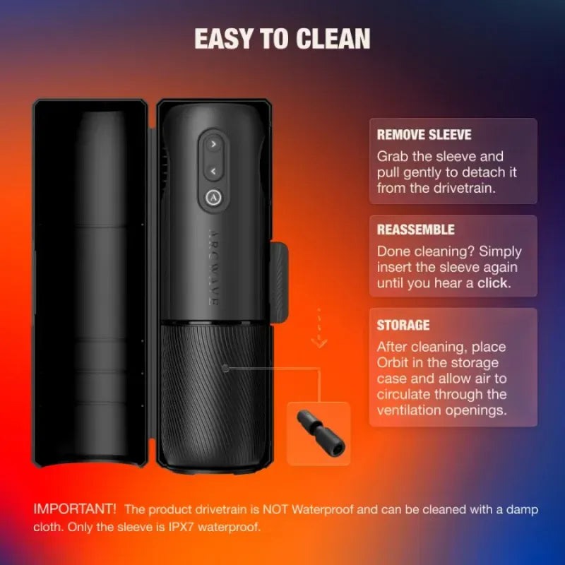 Masturbateur Rotatif 360° -  Orbit Rotating Stroker | Arcwave