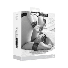 Attaches Spécialisées - Ouch! B&W - Bonded Leather Hogtie With Hand and Ankle Cuffs Shots America Sensations plus
