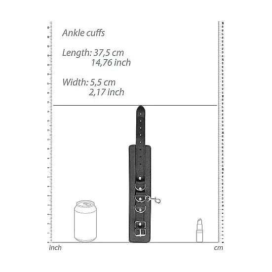 Attaches Spécialisées - Ouch! B&W - Bonded Leather Hogtie With Hand and Ankle Cuffs Shots America Sensations plus