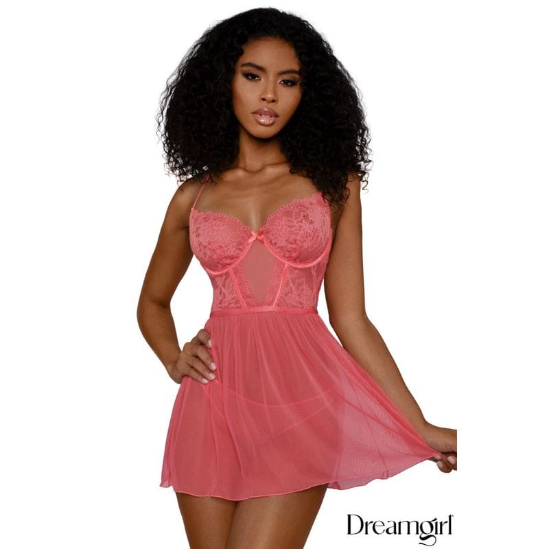 Babydoll en dentelle - Lingerie Dreamgirl - 14303 Dreamgirl Sensations plus