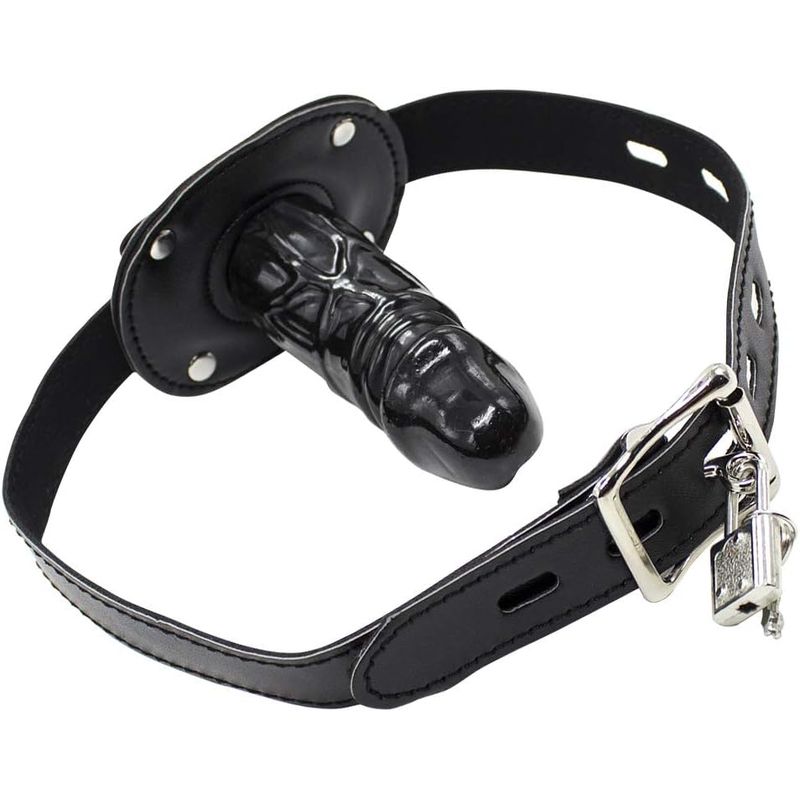 Bâillon Pénis de 9,5cm - FetishTentation | Mini Dildo Noir pour Jeux de BDSM & Soumission FetishTentation Sensations plus