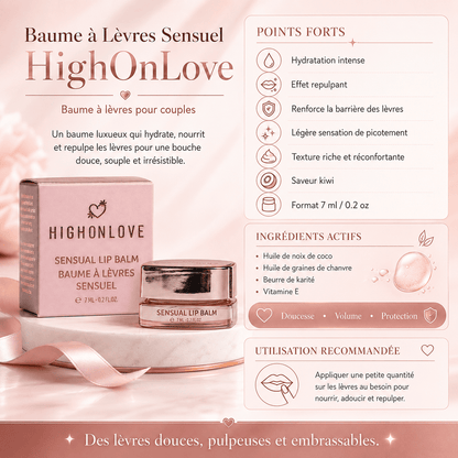 Baume à Lèvres pour Couples - Lip Balm Repulpant | HighOnLove HighOnLove Sensations plus