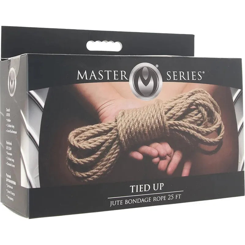 Bondage - Master Series - Tied Up Jute Bondage Rope 25 Foot Master Series Sensations plus