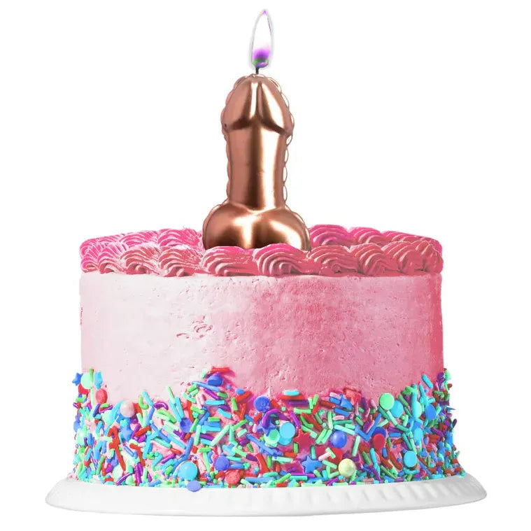 Bougies d'Anniversaire - Glitterati Penis Party | Forme de Pénis Rose Little Genie Sensations plus