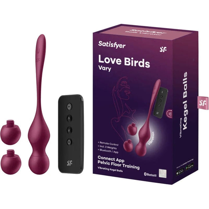 Boule Chinoise Vibrantes - Satisfyer - Love Birds Vary Application Connect Satisfyer Sensations plus