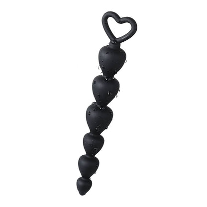 Boules Anal 17cm - Back Secret | Chapelet Anal de Six Boules Anal en Forme de Coeur Vivilo Sensations plus