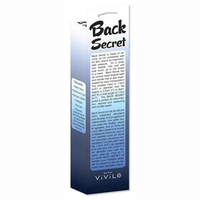 Boules Anal 17cm - Back Secret | Chapelet Anal de Six Boules Anal en Forme de Coeur Vivilo Sensations plus