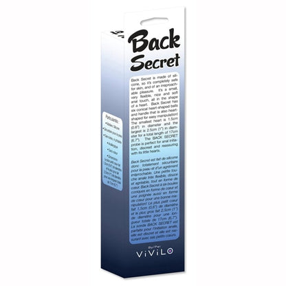 Boules Anal 17cm - Back Secret | Chapelet Anal de Six Boules Anal en Forme de Coeur Vivilo Sensations plus