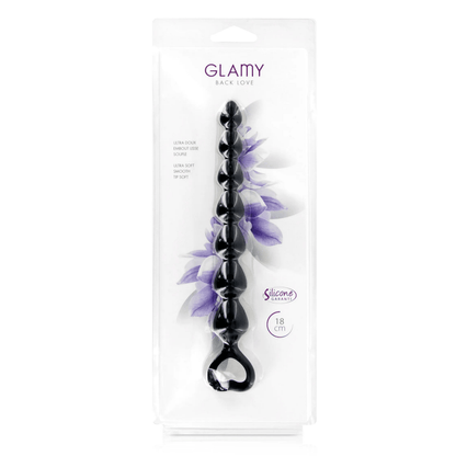 Boules anales en Silicone - Glamy Back Love 18 cm | Chapelet 7 Niveaux Glamy Sensations plus
