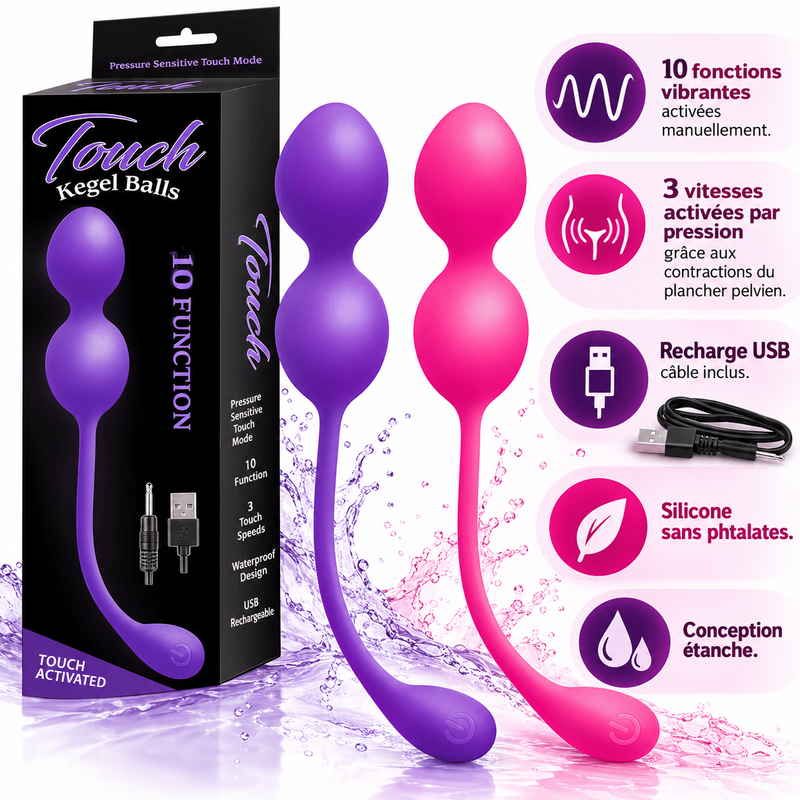 Boules de Kegel Vibrantes - Touch Kegel Balls | Nasstoys Nasstoys Sensations plus