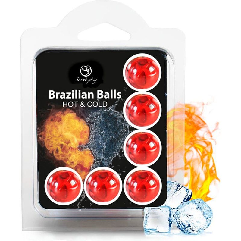 Boules de Massage Lubrifiante - Brazilian Balls Hot & Cold | Effet Chaud & Froid Secret Play Sensations plus