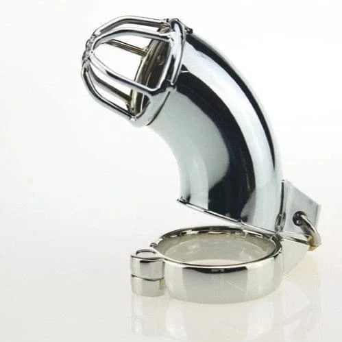 Cage de Chasteté - Deacon | Acier Chromé & Verrouillage Sécurisé kink Sensations plus