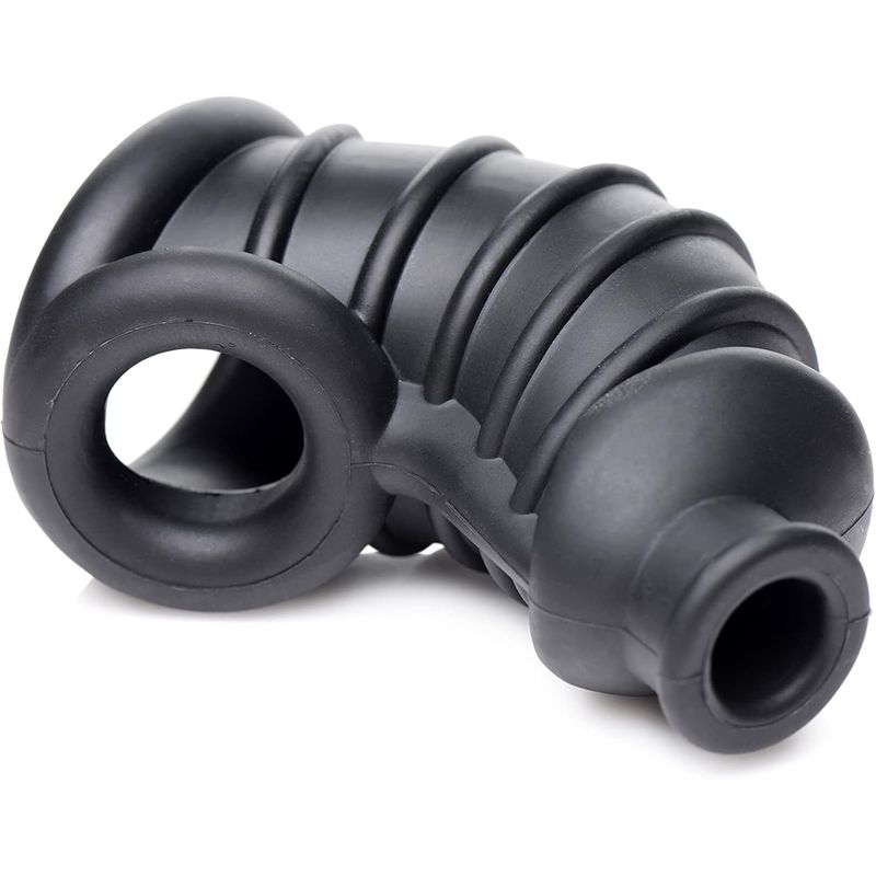 Cage de Chasteté en Silicone - Dark Chamber | Souple, Discrète & Confortable Master Series Sensations plus