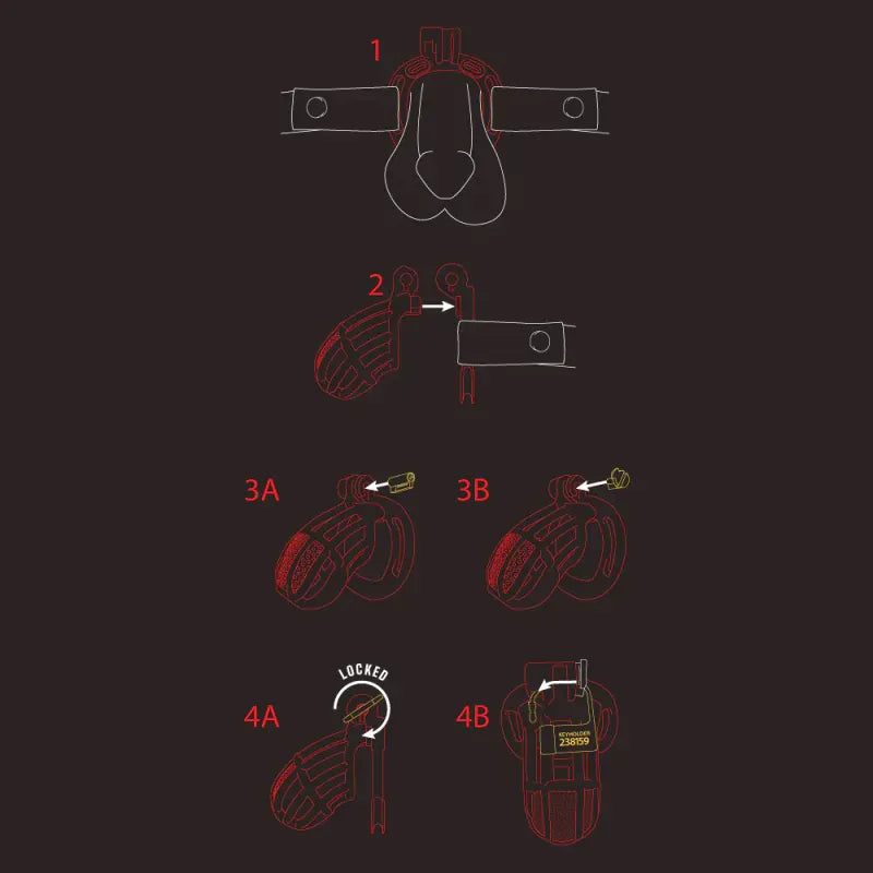 Cage de Chasteté - Kink Chastity Helix Cock Cage | Disponible en Extra Petit, Petit & Medium Kink - TW Trade Sensations plus