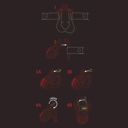 Cage de Chasteté - Kink Chastity Helix Cock Cage | Disponible en Extra Petit, Petit & Medium Kink - TW Trade Sensations plus