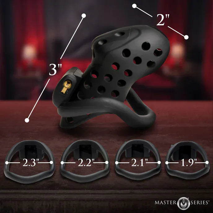 Cage de Chasteté - Master Series Lock down | Contrôle, Sécurité & Soumission Total Master Series Sensations plus