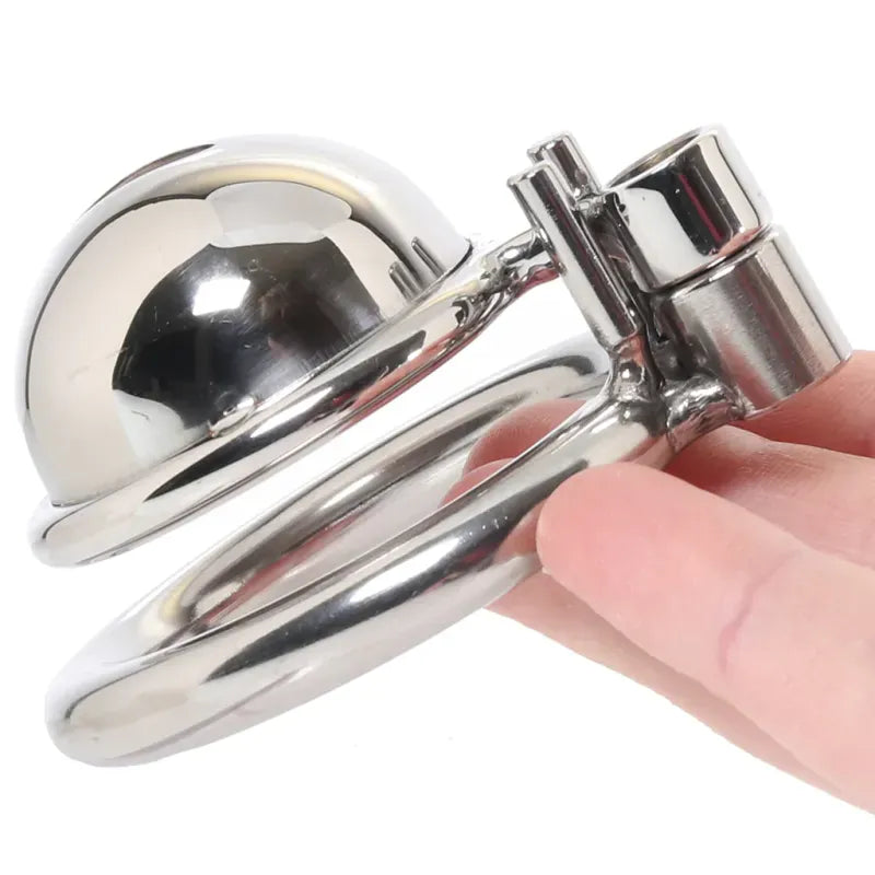 Cage de Chasteté Métallique - Lockmaster Inverted Micro | Sécurité, Contrôle & Domination Lockmaster Sensations plus