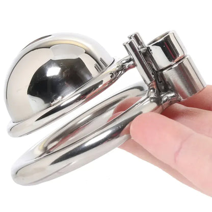 Cage de Chasteté Métallique - Lockmaster Inverted Micro | Sécurité, Contrôle & Domination Lockmaster Sensations plus