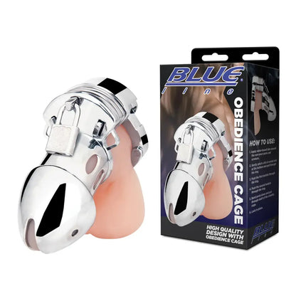 Cage de Chasteté  Métallique - Obedience Cock Cage | Ajustable, Ergonomique & Confort Blue Line Sensations plus