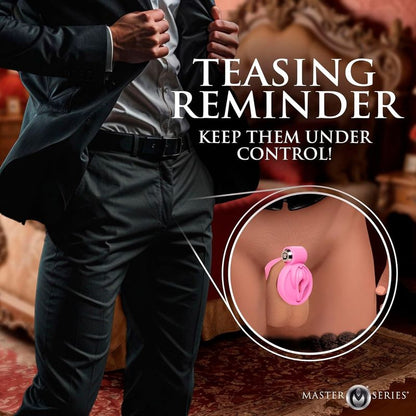 Cage de Chasteté Mini Cage - Master Series Pussification Vulva | Confortable & Sécuritaire Master Series Sensations plus