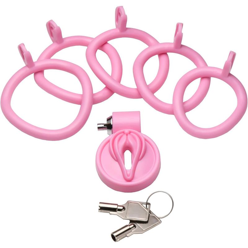 Cage de Chasteté Mini Cage - Master Series Pussification Vulva | Confortable & Sécuritaire Master Series Sensations plus