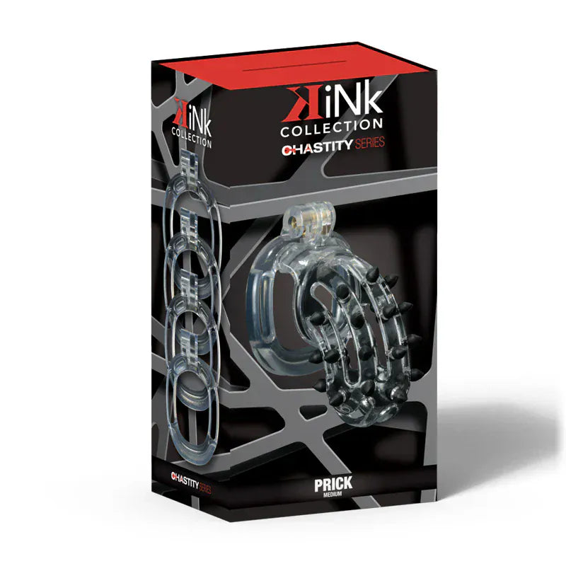 Cage de Chasteté - Prick Cock Cage Medium | Légère, Sans Coutures, Noir & Transparent Kink - TW Trade Sensations plus